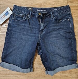 Calvin Klein Women's Blue Denim Jean Shorts
